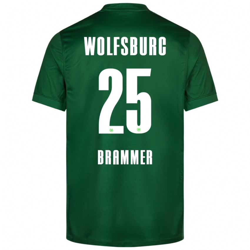 ילדים אולה בראמר #25 ירוק לבן ג'רזי ביתית 2025/26 חולצה קצרה