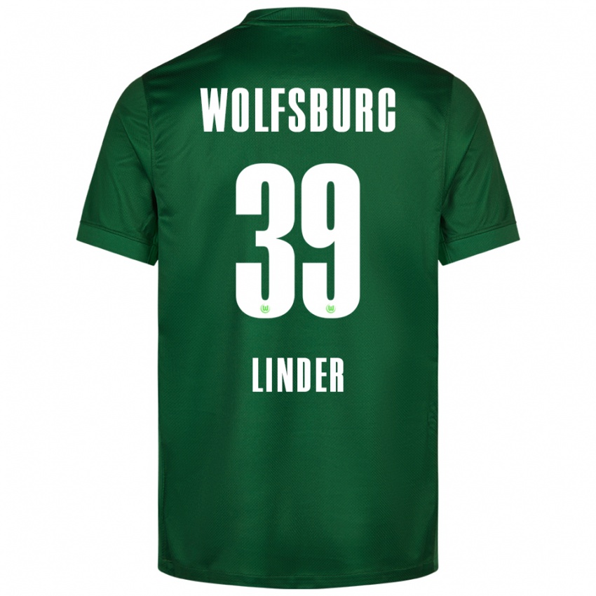 ילדים סראי לינדר #39 ירוק לבן ג'רזי ביתית 2025/26 חולצה קצרה