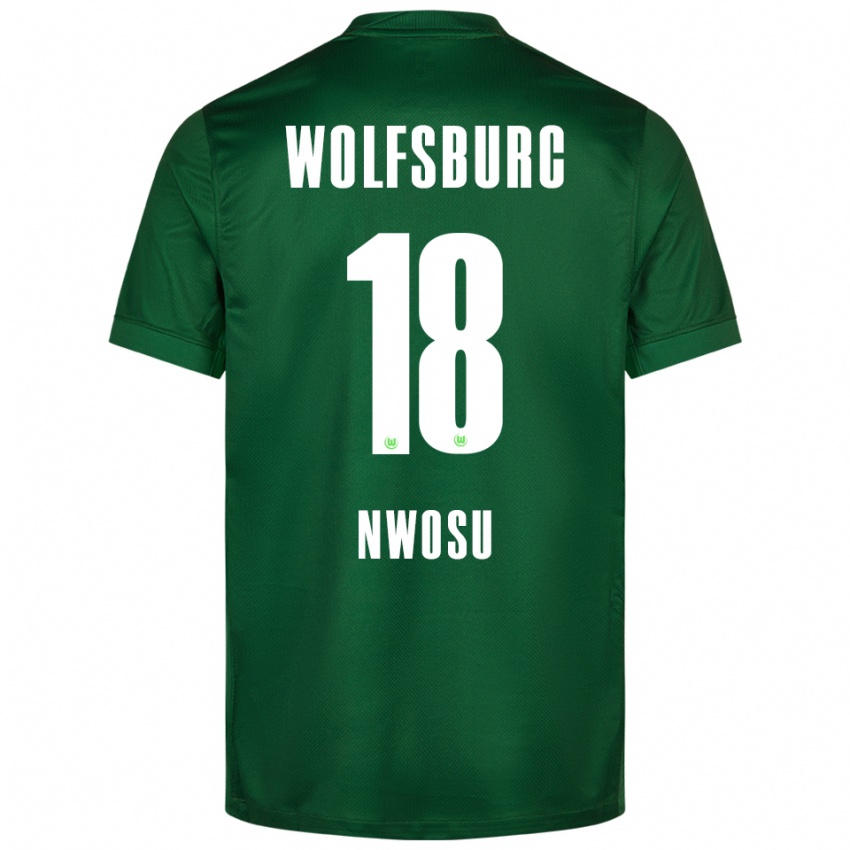 ילדים Lewis Nwosu #18 ירוק לבן ג'רזי ביתית 2025/26 חולצה קצרה