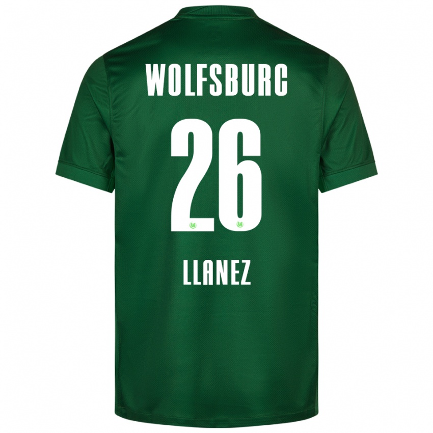 ילדים אוליסס ליינס #26 ירוק לבן ג'רזי ביתית 2025/26 חולצה קצרה