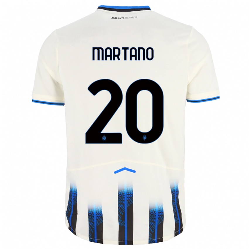 ילדים Aldo Martano #20 לבן כחול הרחק ג'רזי 2025/26 חולצה קצרה ילדים Aldo Martano #20 לבן כחול הרחק ג'רזי 2025/26 חולצה קצרה