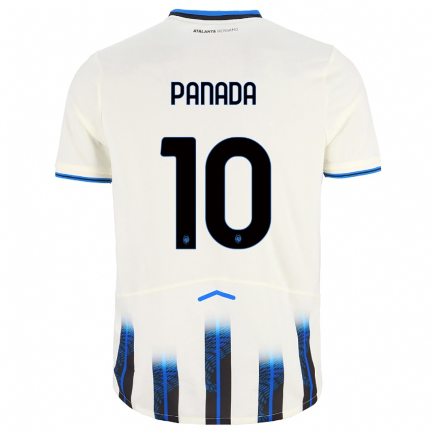 ילדים סימונה פאנאדה #10 לבן כחול הרחק ג'רזי 2025/26 חולצה קצרה