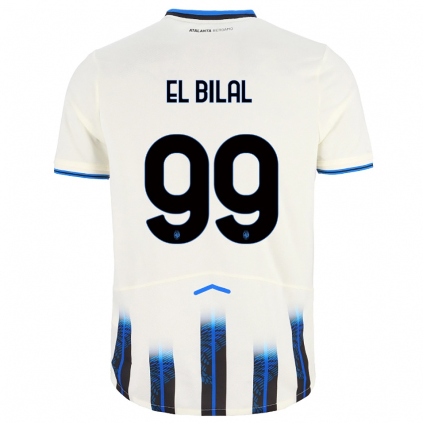 ילדים אל-בילאל טורה #99 לבן כחול הרחק ג'רזי 2025/26 חולצה קצרה