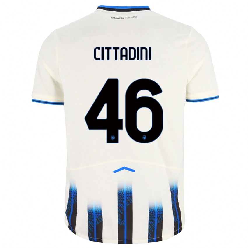ילדים ג'ורג'ו צ'יטאדיני #46 לבן כחול הרחק ג'רזי 2025/26 חולצה קצרה