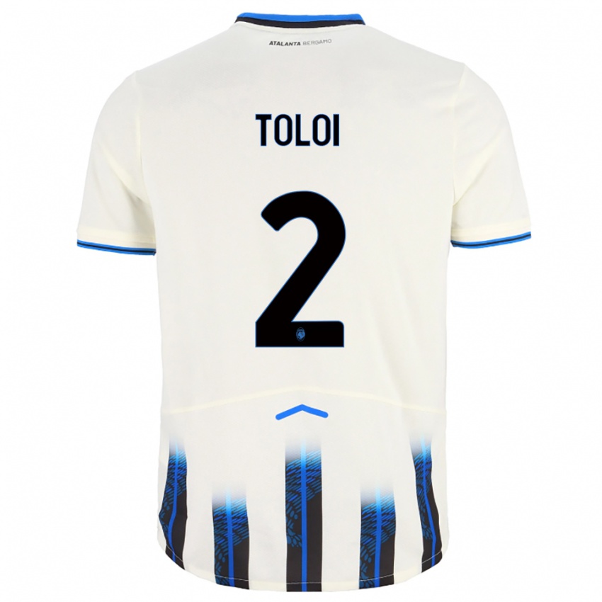 ילדים רפאל טולוי #2 לבן כחול הרחק ג'רזי 2025/26 חולצה קצרה