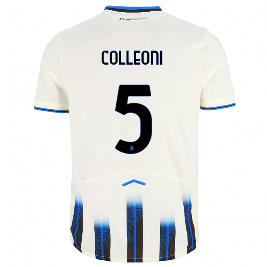 ילדים Giorgio Colleoni #5 לבן כחול הרחק ג'רזי 2025/26 חולצה קצרה