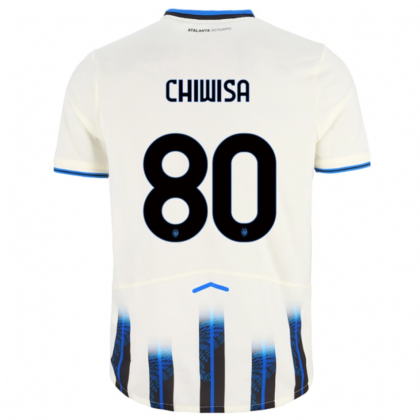 ילדים מאנה צ'וויסה #80 לבן כחול הרחק ג'רזי 2025/26 חולצה קצרה