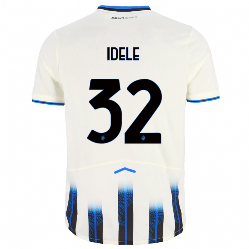 ילדים Javison Idele #32 לבן כחול הרחק ג'רזי 2025/26 חולצה קצרה ילדים Javison Idele #32 לבן כחול הרחק ג'רזי 2025/26 חולצה קצרה