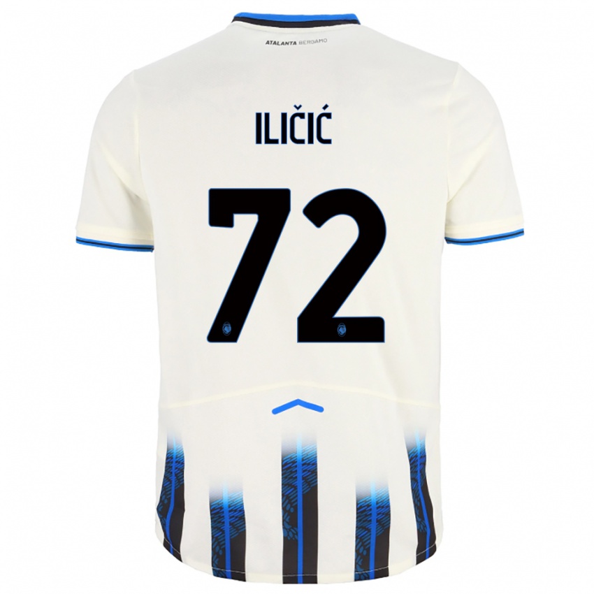 ילדים יוסיפ איליצ'יץ' #72 לבן כחול הרחק ג'רזי 2025/26 חולצה קצרה