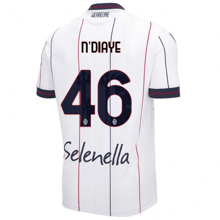 ילדים Antoine N\'Diaye #46 לבן כחול מלכותי הרחק ג'רזי 2025/26 חולצה קצרה
