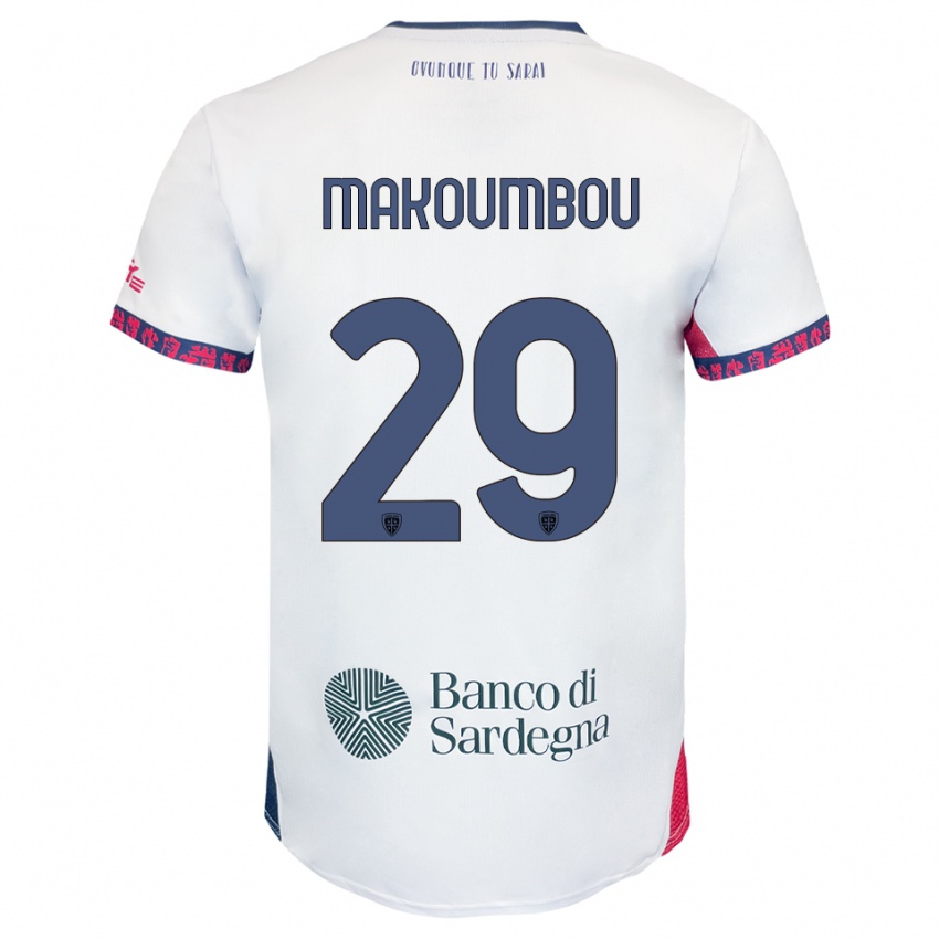 ילדים אנטואן מקומבו #29 לבן נייבי אדום הרחק ג'רזי 2025/26 חולצה קצרה