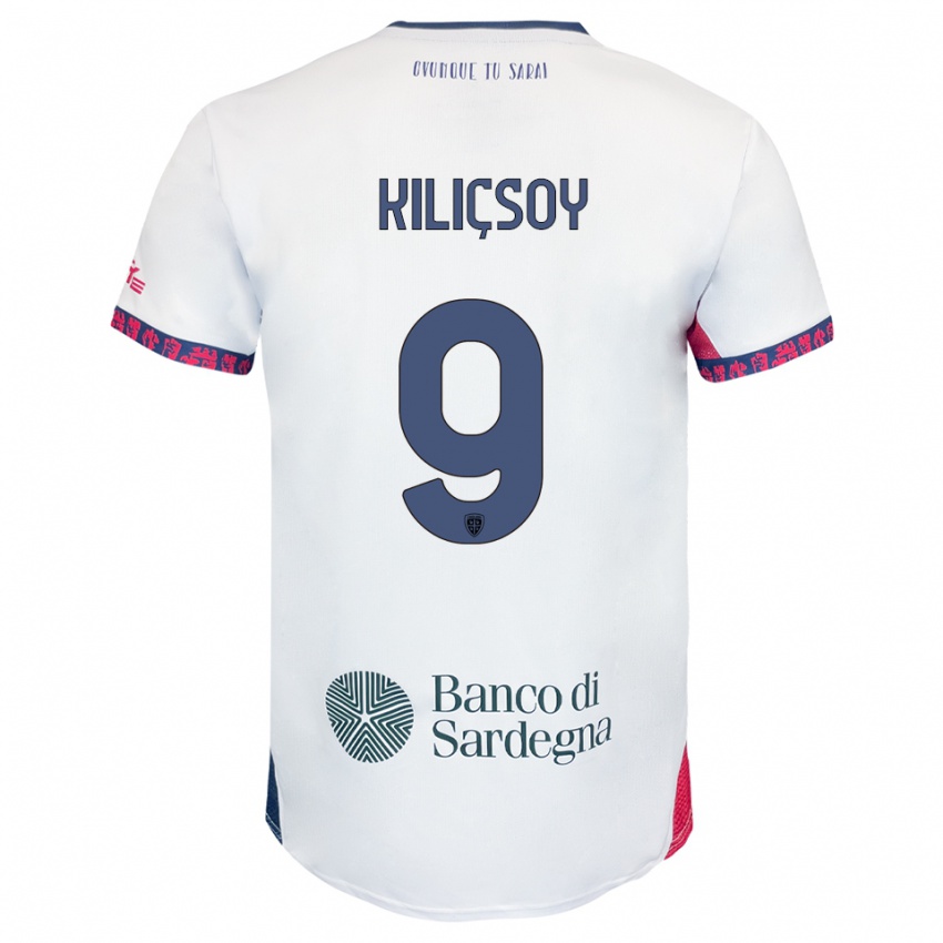 ילדים סמיח קיליצ'סוי #9 לבן נייבי אדום הרחק ג'רזי 2025/26 חולצה קצרה
