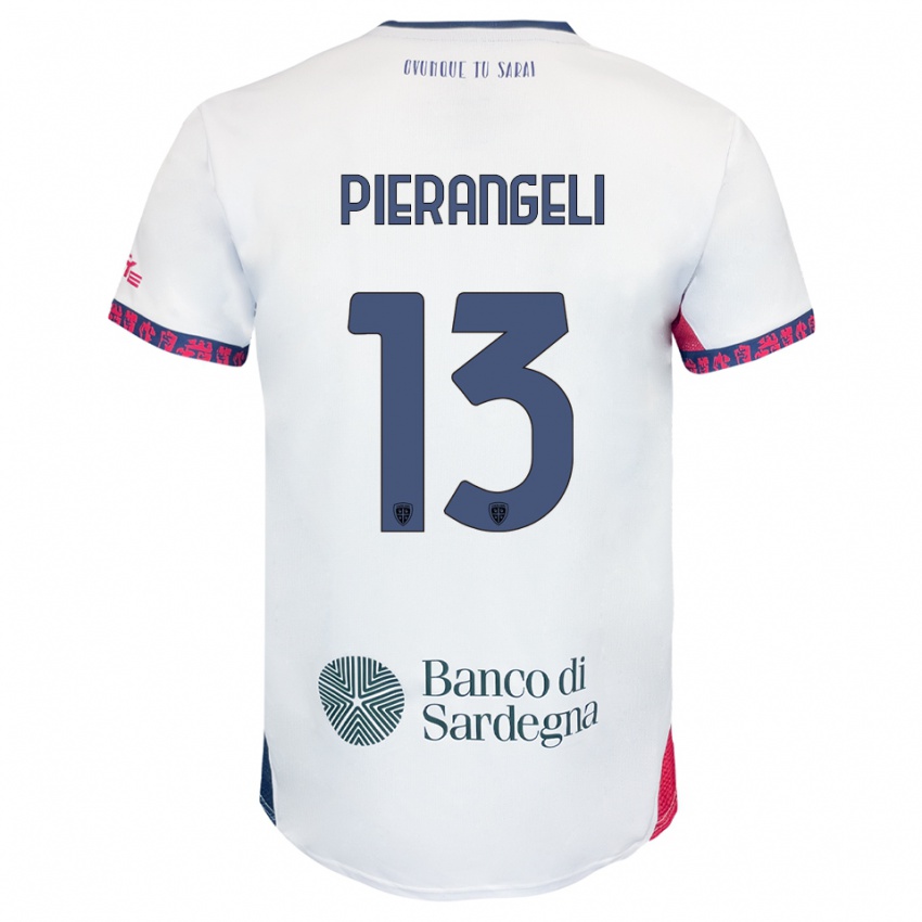 ילדים Luis Pierangeli #13 לבן נייבי אדום הרחק ג'רזי 2025/26 חולצה קצרה