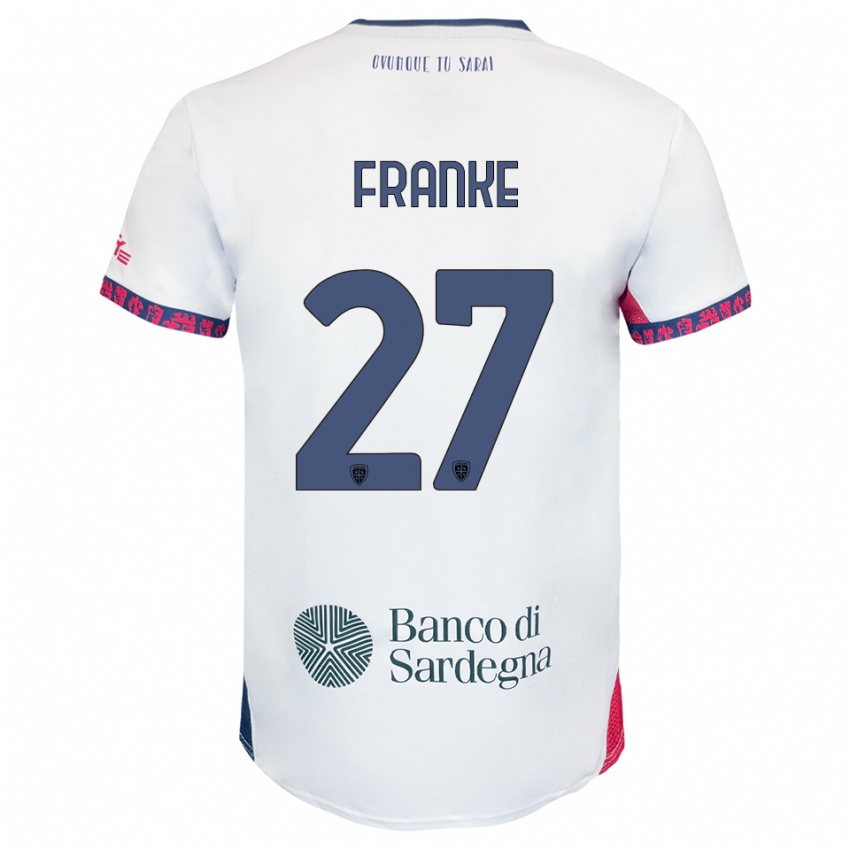 ילדים אנטוני טימוטאוס פרנקה #27 לבן נייבי אדום הרחק ג'רזי 2025/26 חולצה קצרה