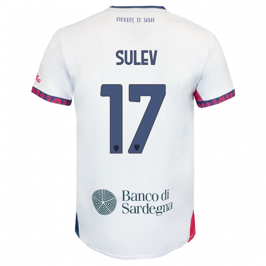 ילדים איוואן סולב #17 לבן נייבי אדום הרחק ג'רזי 2025/26 חולצה קצרה