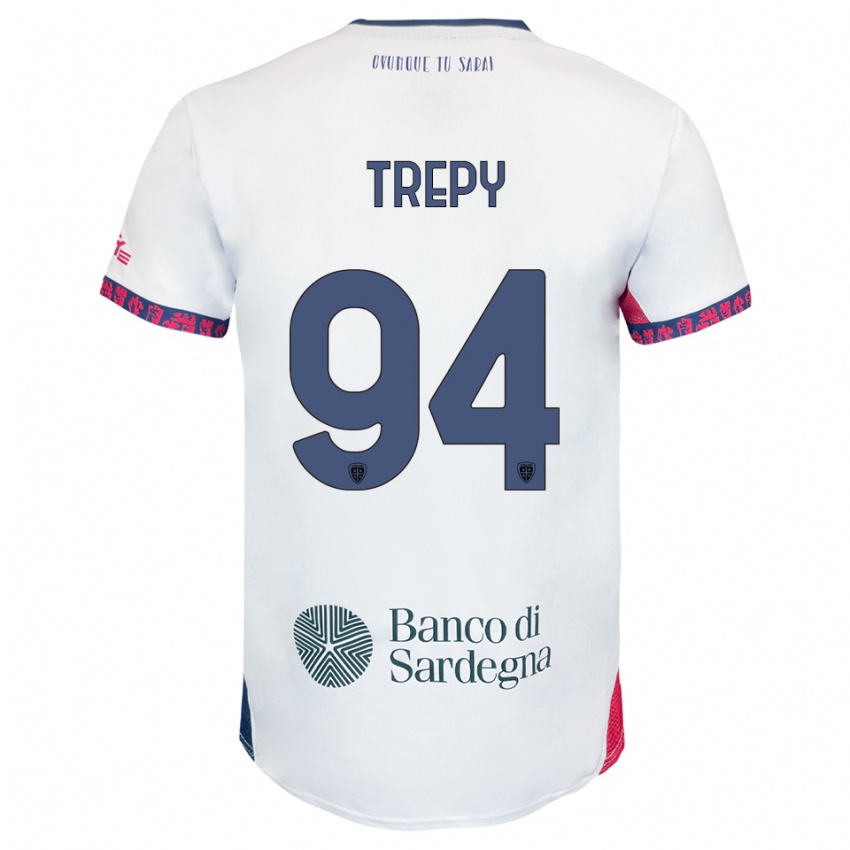 ילדים Yael Trepy #94 לבן נייבי אדום הרחק ג'רזי 2025/26 חולצה קצרה