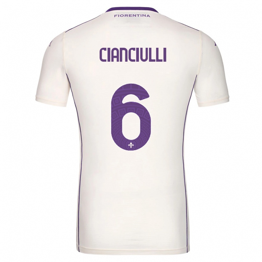 ילדים Salvatore Cianciulli #6 לבן סגול אדום הרחק ג'רזי 2025/26 חולצה קצרה