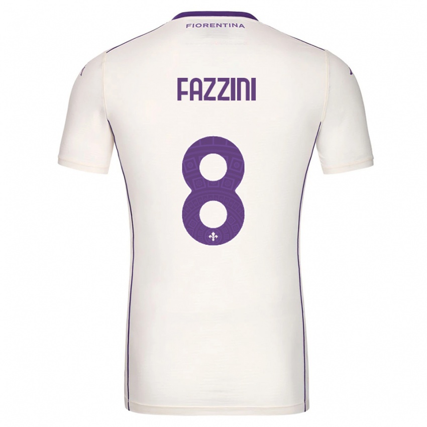 ילדים יאקופו פאציני #8 לבן סגול אדום הרחק ג'רזי 2025/26 חולצה קצרה