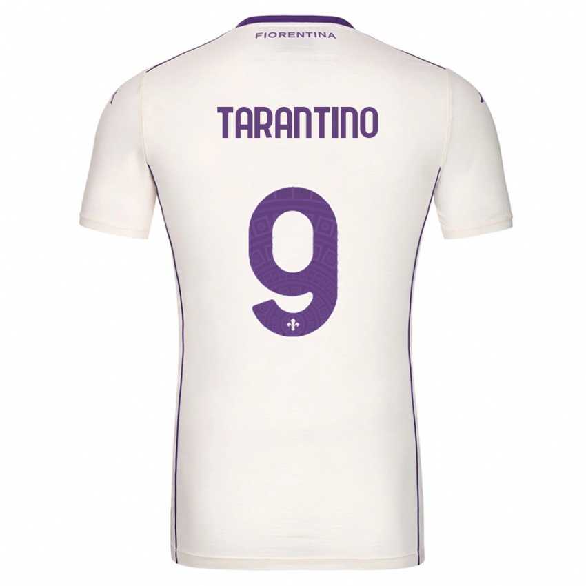 ילדים ג׳קופו טרנטינו #9 לבן סגול אדום הרחק ג'רזי 2025/26 חולצה קצרה