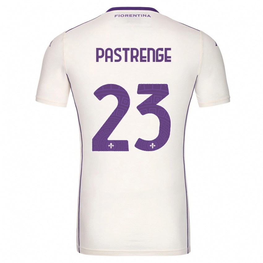 ילדים Lucia Pastrenge #23 לבן סגול אדום הרחק ג'רזי 2025/26 חולצה קצרה