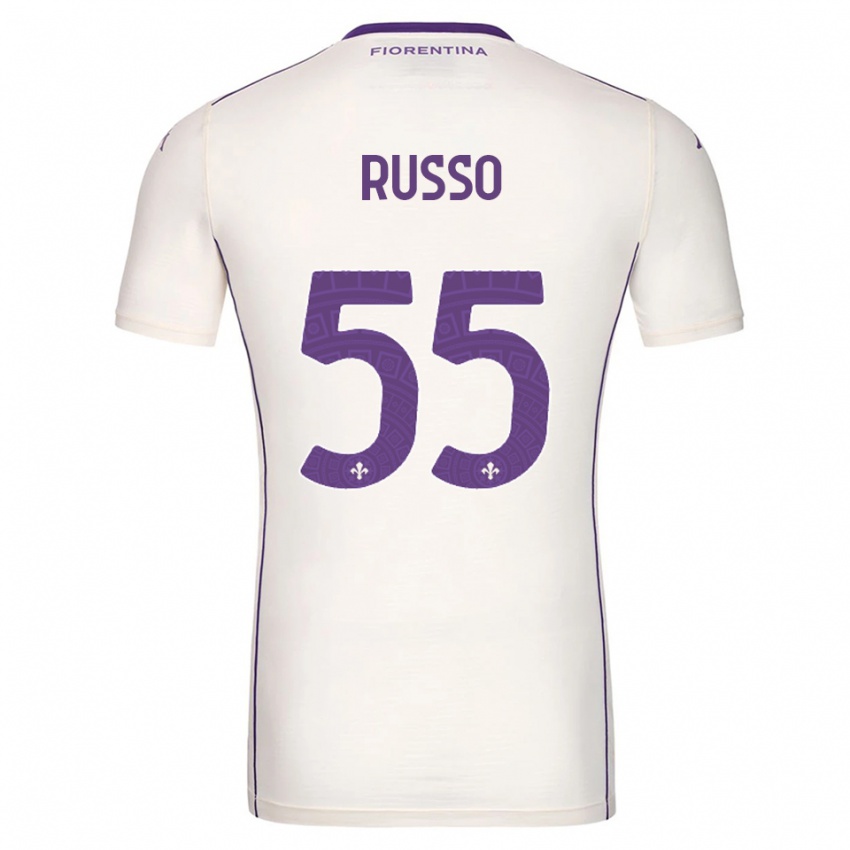 ילדים פדריקה רוסו #55 לבן סגול אדום הרחק ג'רזי 2025/26 חולצה קצרה