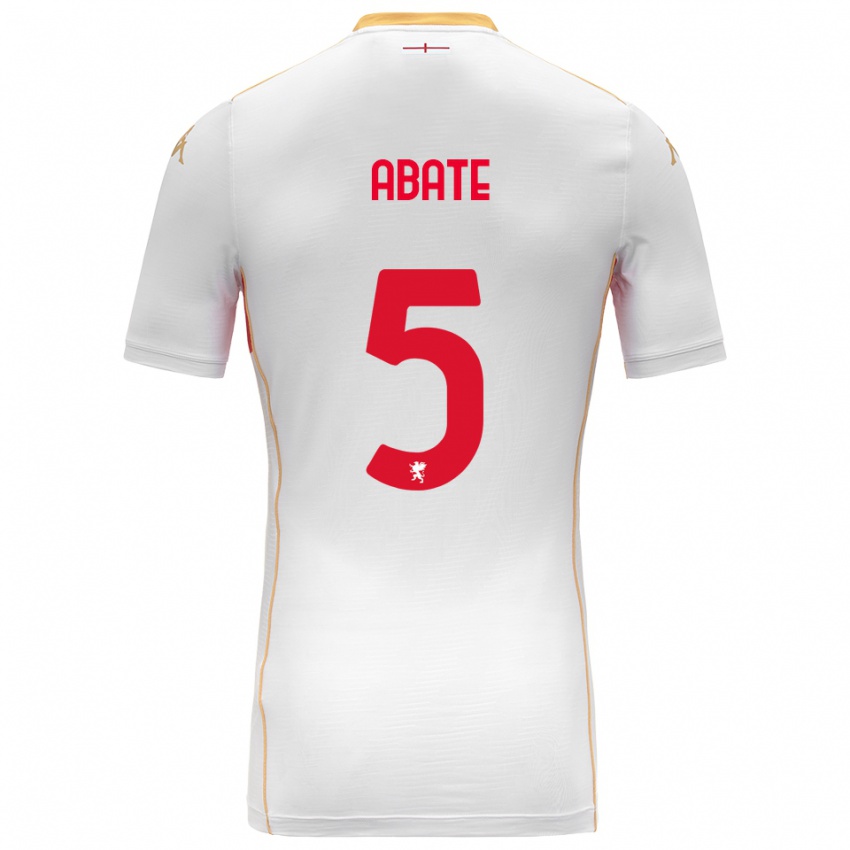 ילדים ג׳אדה אבאטה #5 לבן אדום הרחק ג'רזי 2025/26 חולצה קצרה