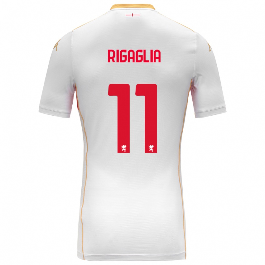 ילדים אליסון ריגליה #11 לבן אדום הרחק ג'רזי 2025/26 חולצה קצרה