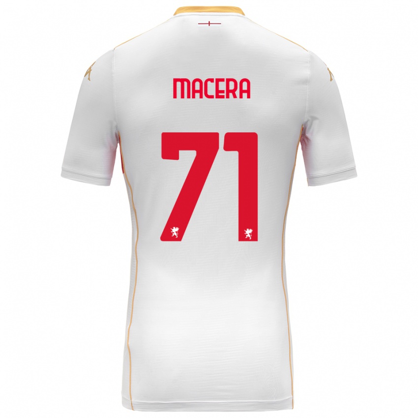 ילדים מטילד מאצ'רה #71 לבן אדום הרחק ג'רזי 2025/26 חולצה קצרה