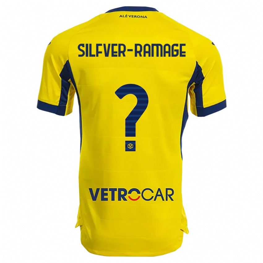 ילדים William Silfver-Ramage #0 צהוב נייבי הרחק ג'רזי 2025/26 חולצה קצרה