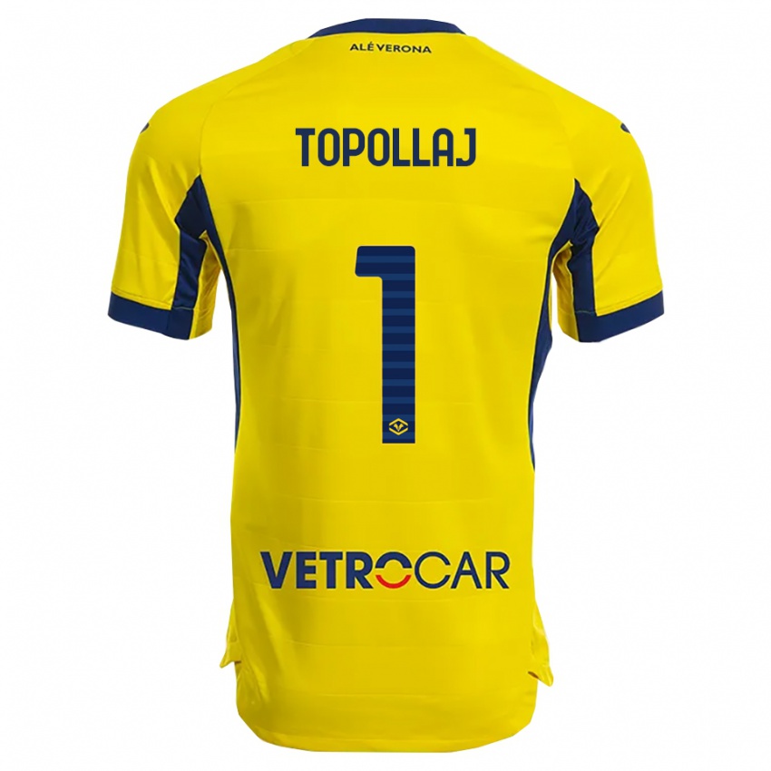 ילדים מארק טופולאי #1 צהוב נייבי הרחק ג'רזי 2025/26 חולצה קצרה