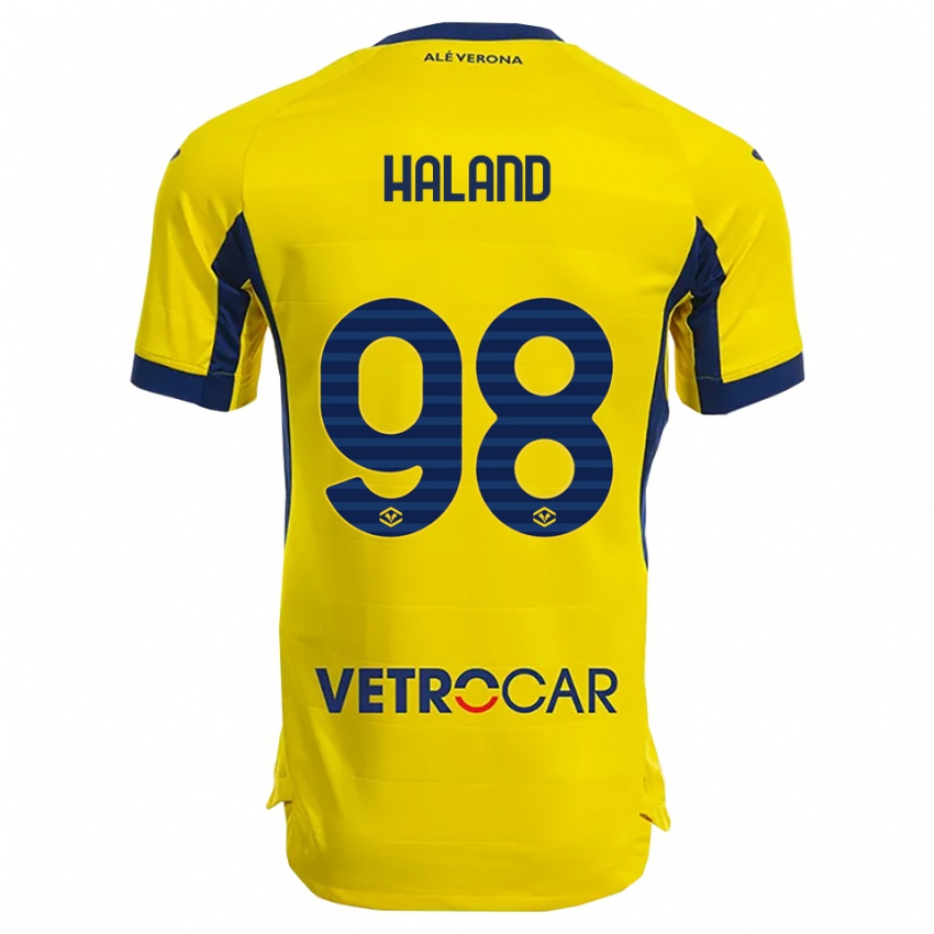 ילדים בנדיקטה הולאנד #98 צהוב נייבי הרחק ג'רזי 2025/26 חולצה קצרה