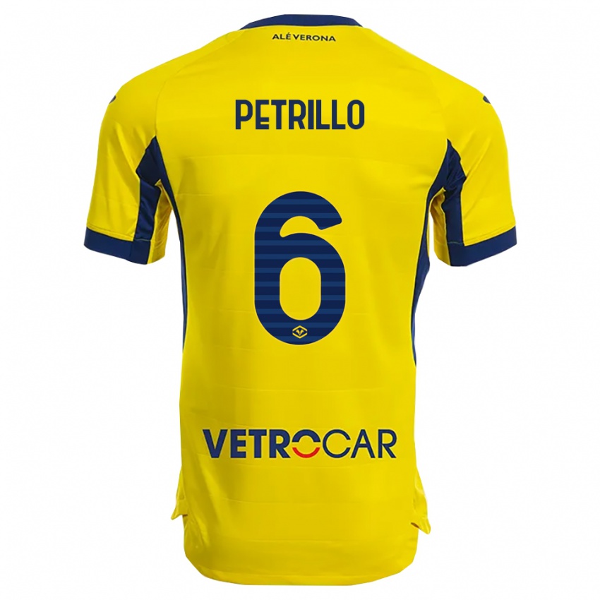 ילדים מרי קלייר פטריו #6 צהוב נייבי הרחק ג'רזי 2025/26 חולצה קצרה