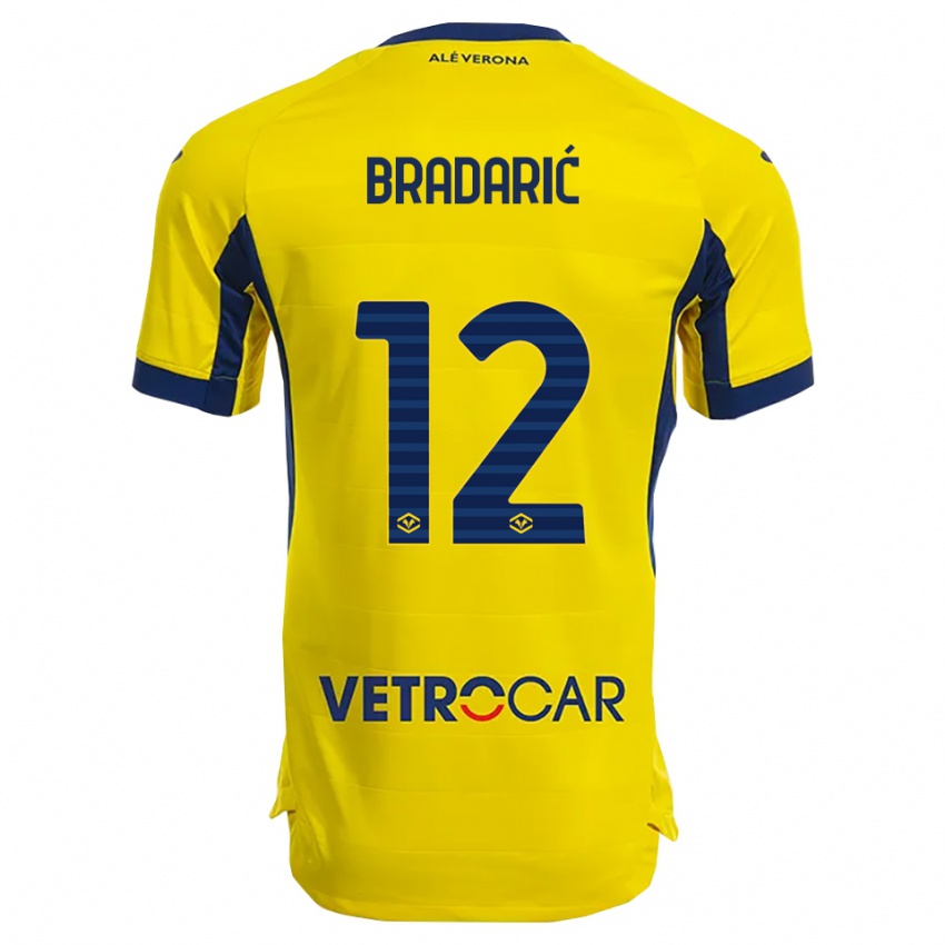 ילדים דומאגוי בראדריץ' #12 צהוב נייבי הרחק ג'רזי 2025/26 חולצה קצרה