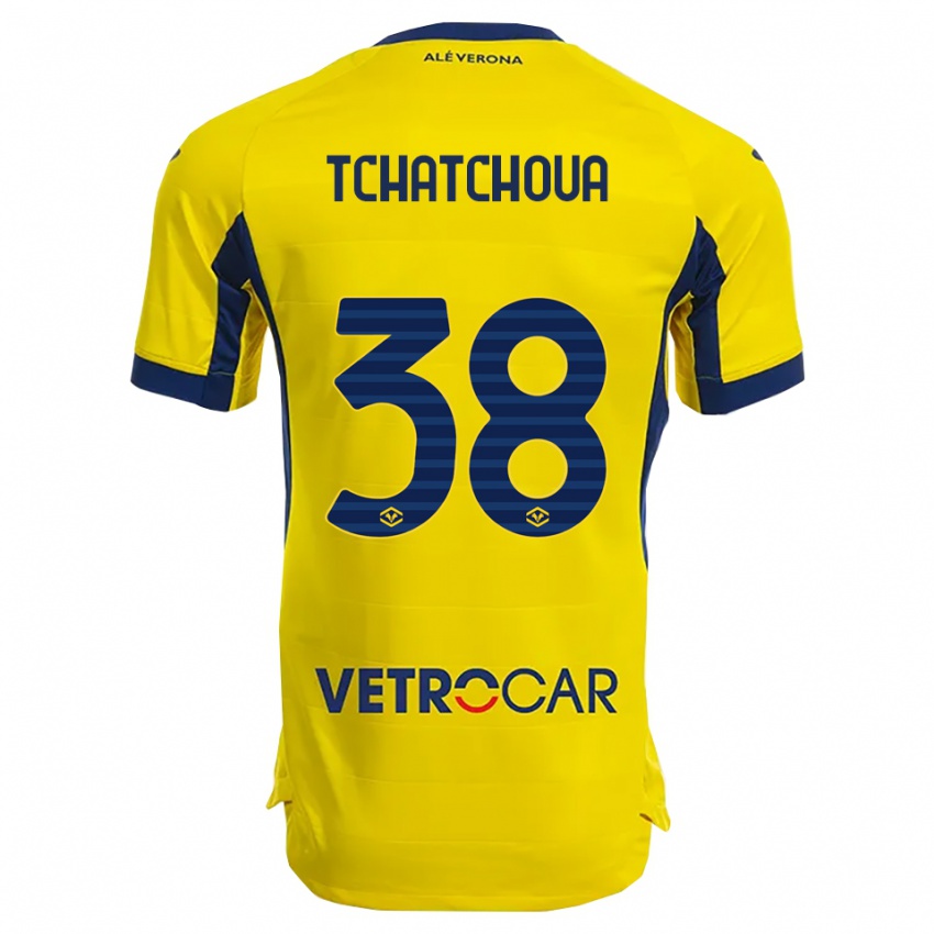 ילדים ג'קסון טשאצ'ואה #38 צהוב נייבי הרחק ג'רזי 2025/26 חולצה קצרה