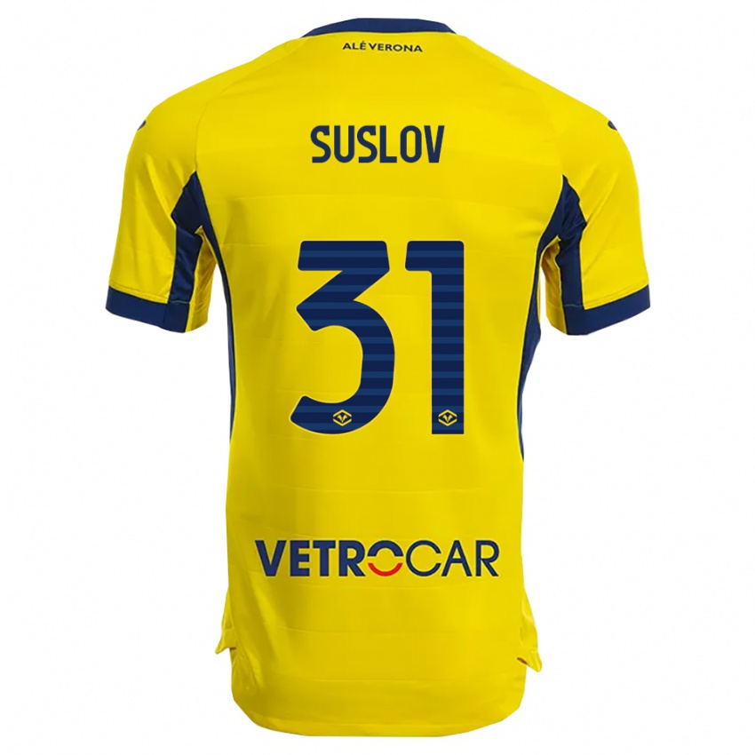 ילדים תומאש סוסלוב #31 צהוב נייבי הרחק ג'רזי 2025/26 חולצה קצרה