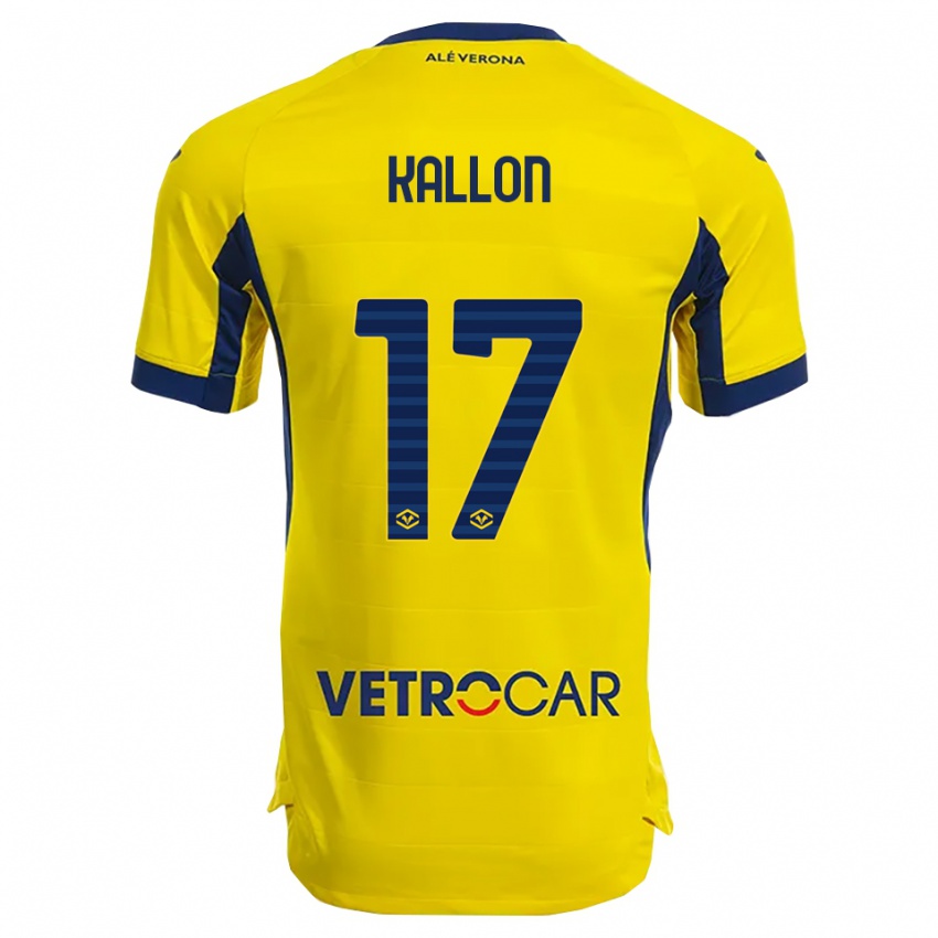 ילדים יאיה קלון #17 צהוב נייבי הרחק ג'רזי 2025/26 חולצה קצרה