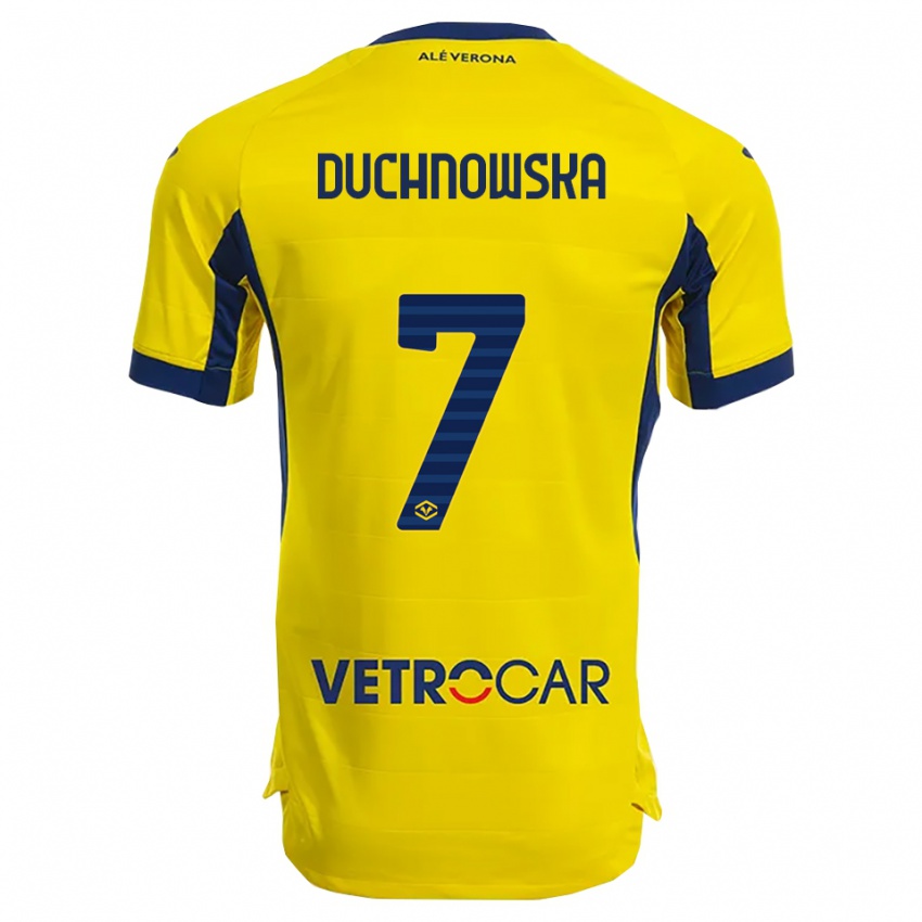 ילדים Martyna Duchnowska #7 צהוב נייבי הרחק ג'רזי 2025/26 חולצה קצרה