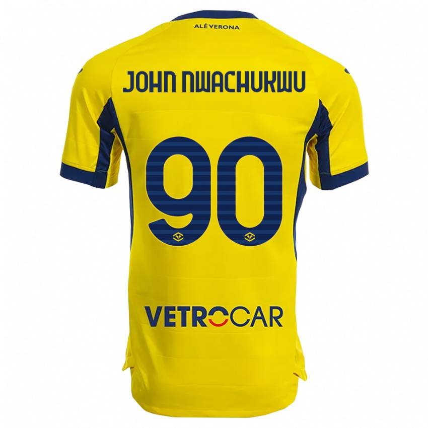 ילדים סמואל ג׳ון נוואצ׳וקוו #90 צהוב נייבי הרחק ג'רזי 2025/26 חולצה קצרה