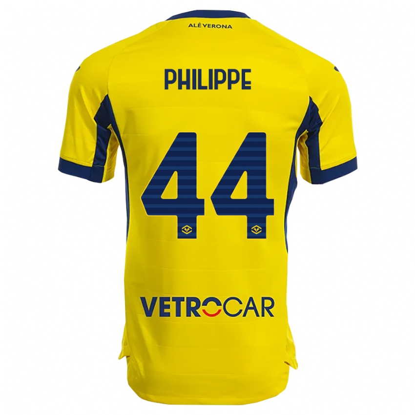 ילדים Mathis Philippe #44 צהוב נייבי הרחק ג'רזי 2025/26 חולצה קצרה