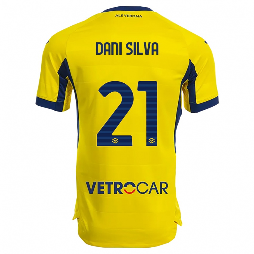 ילדים דני סילבה #21 צהוב נייבי הרחק ג'רזי 2025/26 חולצה קצרה