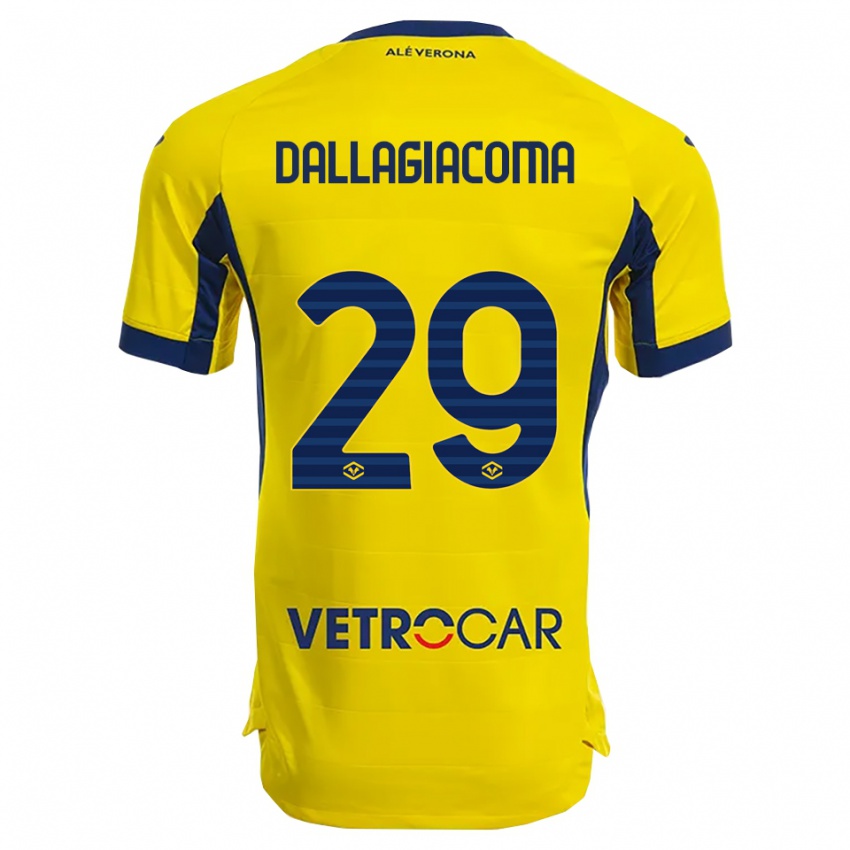 ילדים סטפניה דלאגיאקומה #29 צהוב נייבי הרחק ג'רזי 2025/26 חולצה קצרה