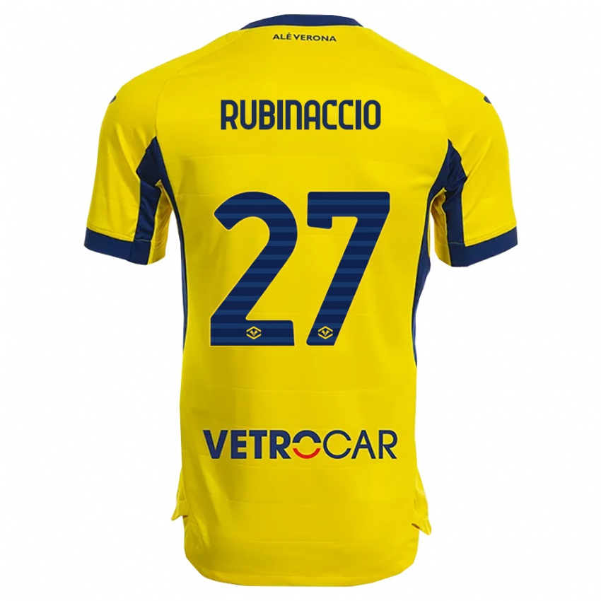 ילדים ניקול רובינאצ׳יו #27 צהוב נייבי הרחק ג'רזי 2025/26 חולצה קצרה