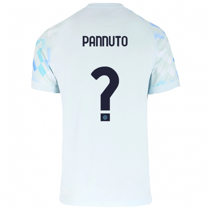 ילדים מטיה פאנוטו #0 לבן כחול הרחק ג'רזי 2025/26 חולצה קצרה