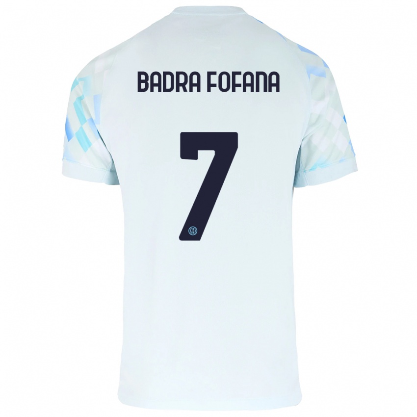 ילדים אליו בדרה פופאנה #7 לבן כחול הרחק ג'רזי 2025/26 חולצה קצרה