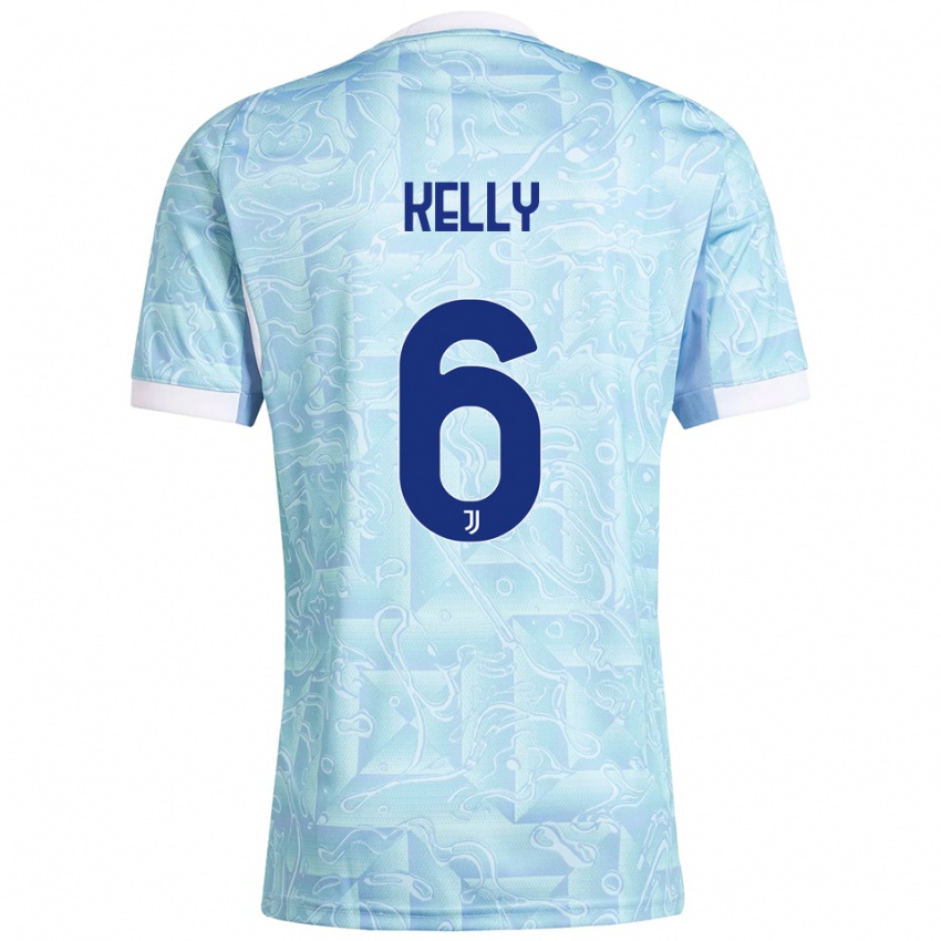 ילדים לויד קלי #6 תכלת צהוב הרחק ג'רזי 2025/26 חולצה קצרה