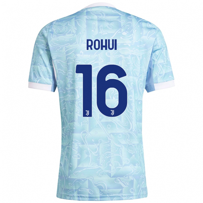 ילדים ג'ונאס רוחוי #16 תכלת צהוב הרחק ג'רזי 2025/26 חולצה קצרה