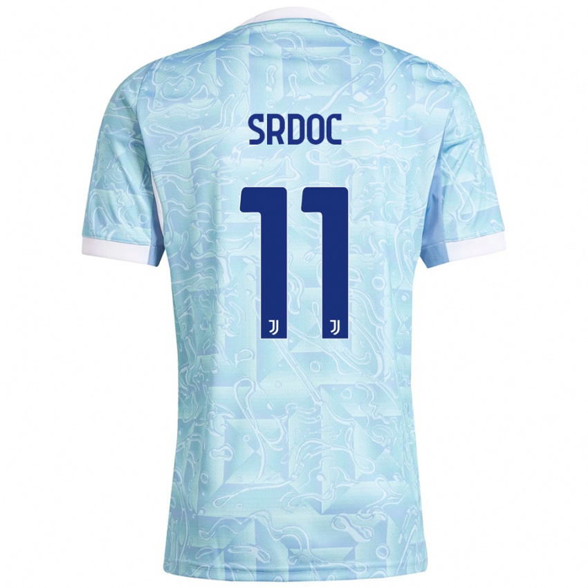 ילדים איבנו סרדוק #11 תכלת צהוב הרחק ג'רזי 2025/26 חולצה קצרה