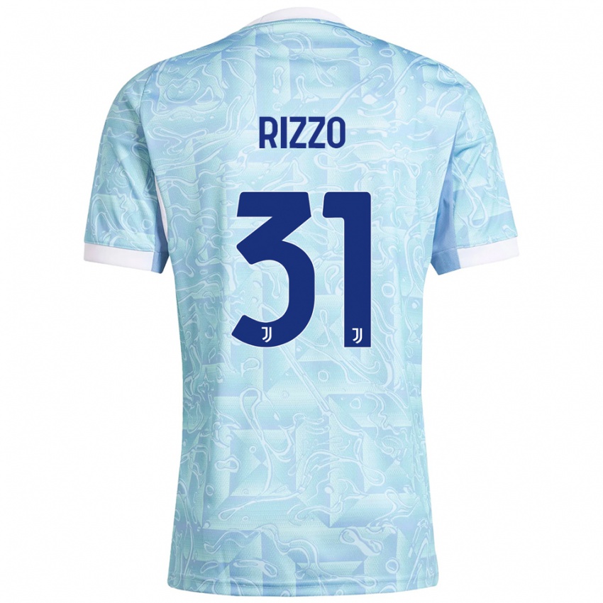 ילדים Niccolò Rizzo #31 תכלת צהוב הרחק ג'רזי 2025/26 חולצה קצרה