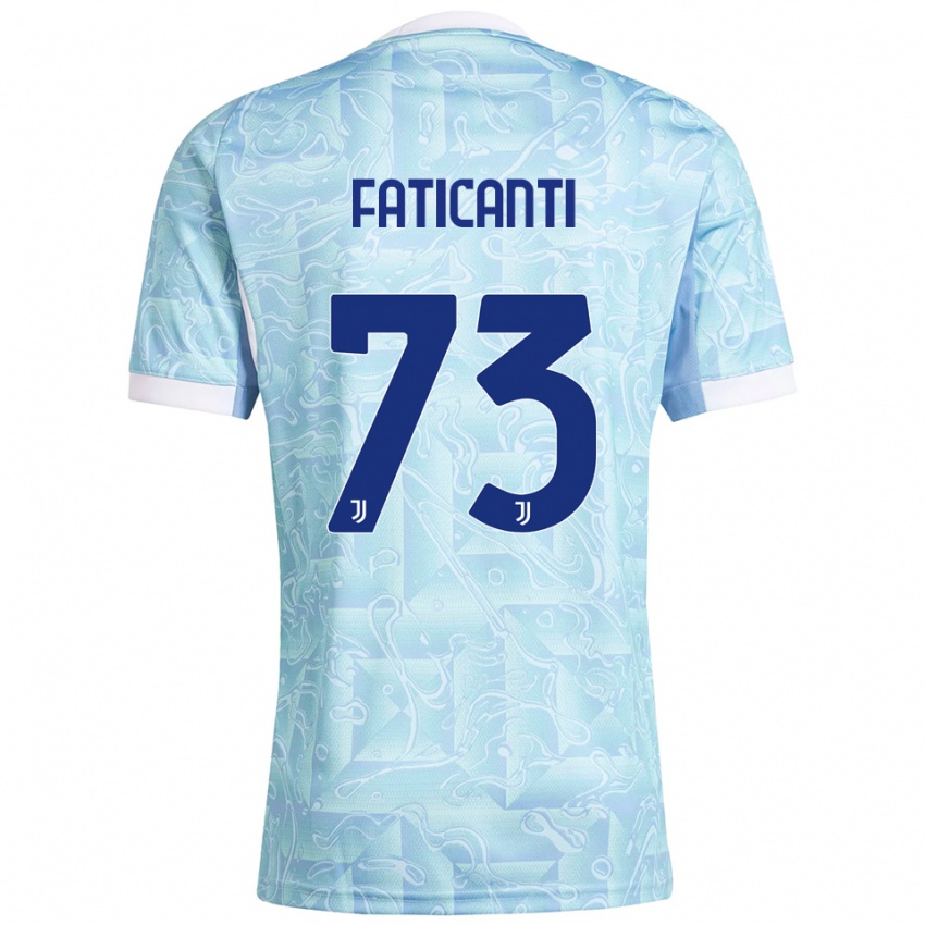 ילדים ג'אקומו פטיקנטי #73 תכלת צהוב הרחק ג'רזי 2025/26 חולצה קצרה