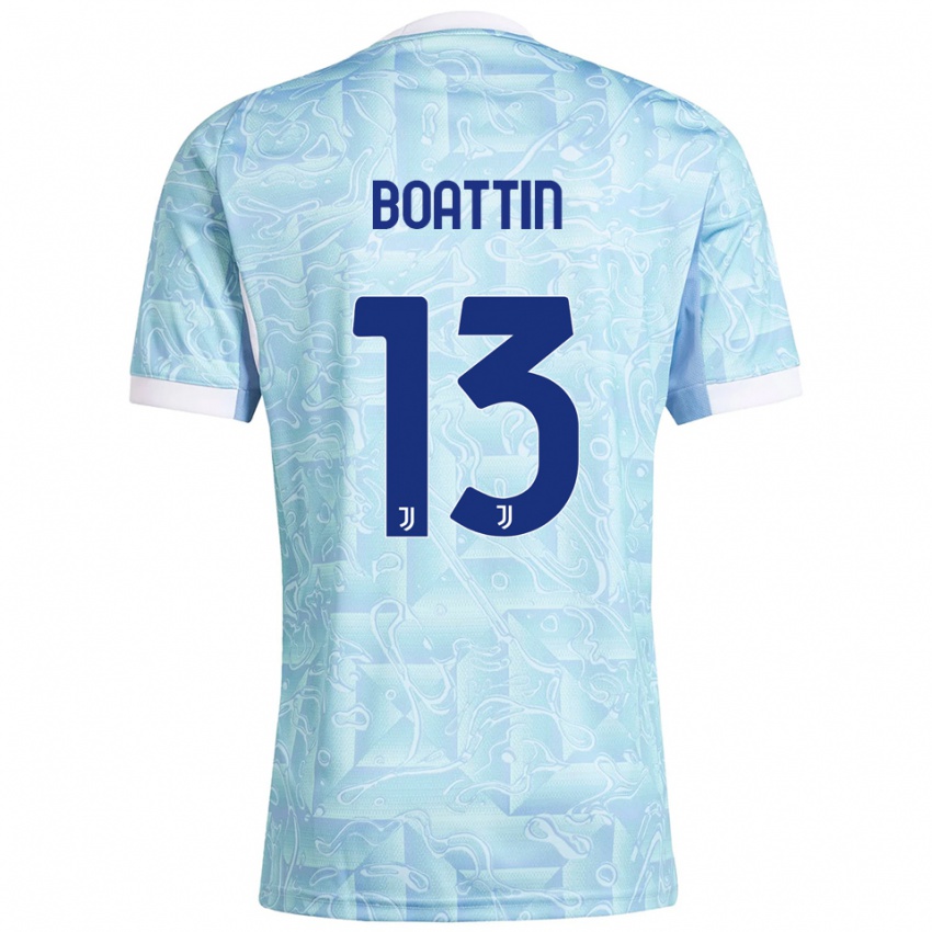 ילדים ליסה בוטין #13 תכלת צהוב הרחק ג'רזי 2025/26 חולצה קצרה